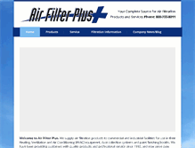 Tablet Screenshot of airfilterplus.com